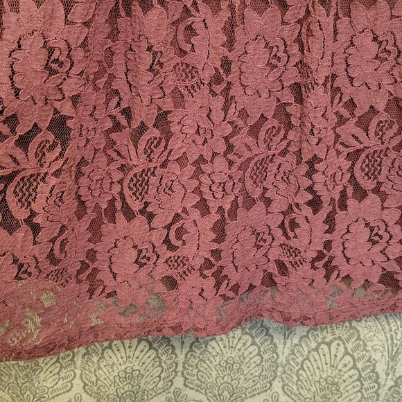Altar'd State Pink/Mauve Above Knee Lace Dress - sz M - Picture 8 of 10